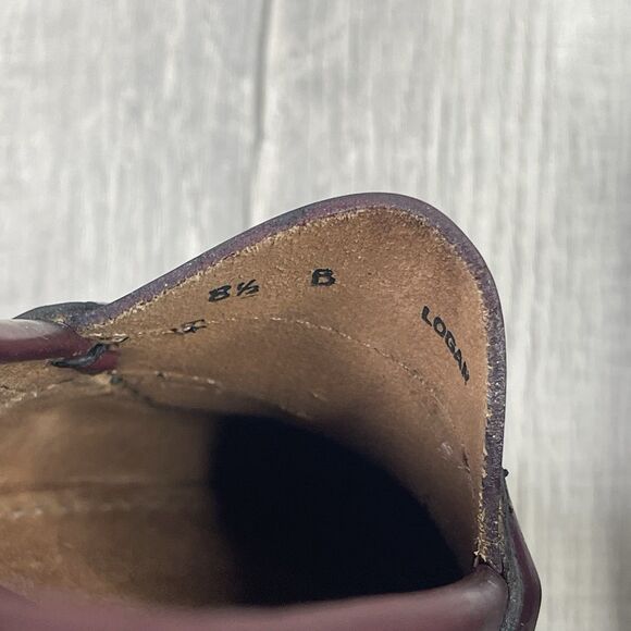 EUC G.H. Bass Weejuns Men’s 8.5 B Logan Loafers Burgundy Leather Casual Preppy G - Picture 7 of 12